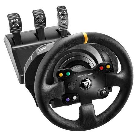 GUILLEMOT Tx Rw Leather Edition Racing Wheel with T3Pa 3 Pedal Set 4469021